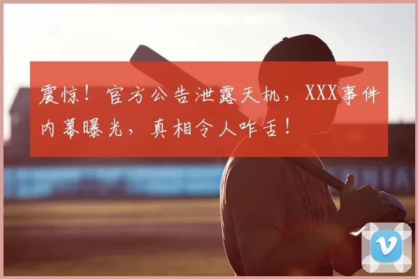震惊！官方公告泄露天机，XXX事件内幕曝光，真相令人咋舌！